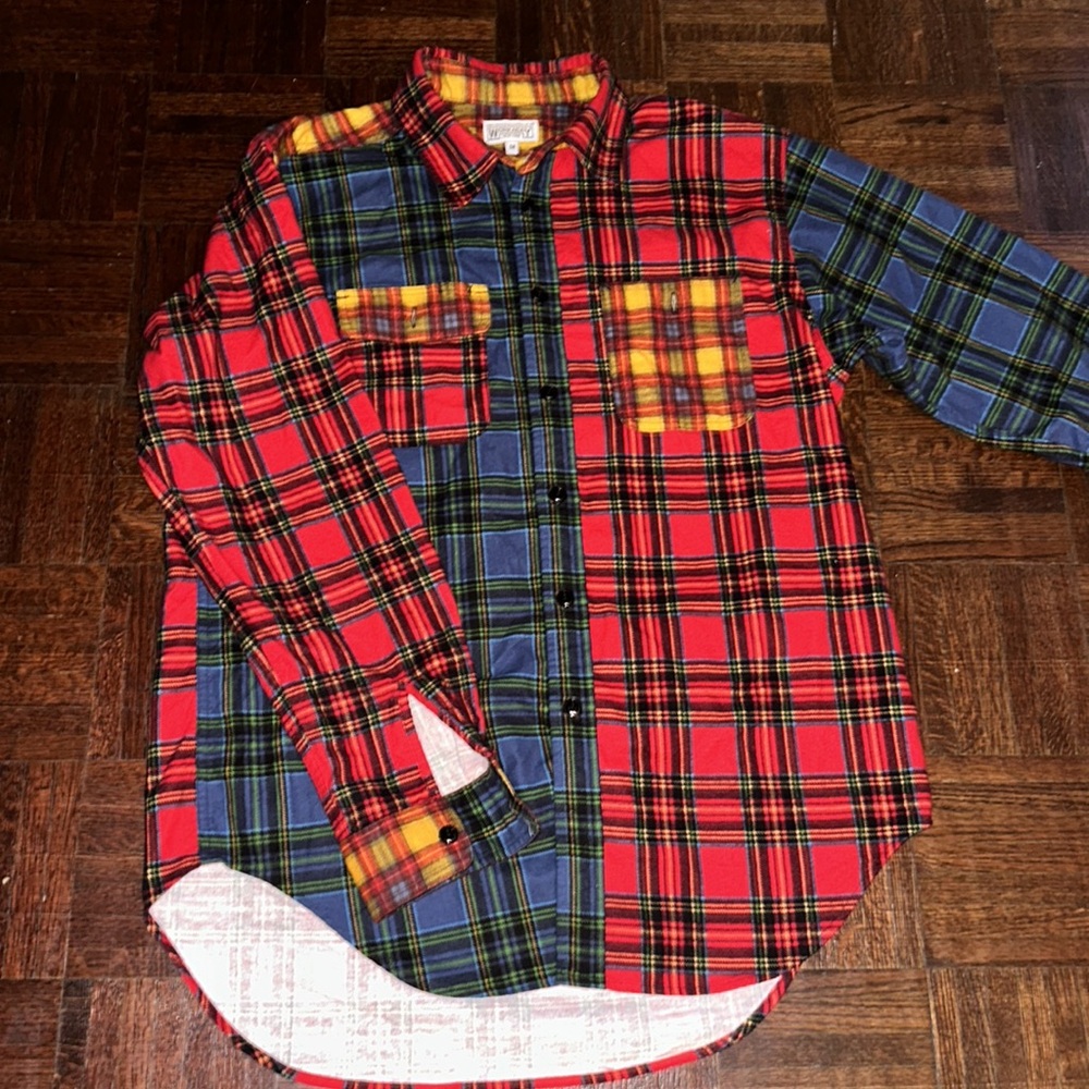 Engineered Garments Workaday Plaid Button Down M - image 1